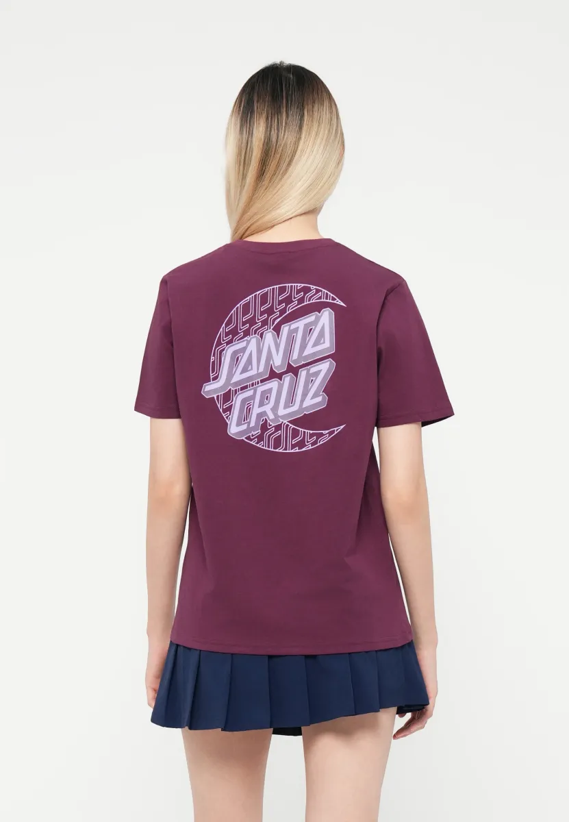 IMPRINT MOON DOT - T-Shirt print - dark cherry