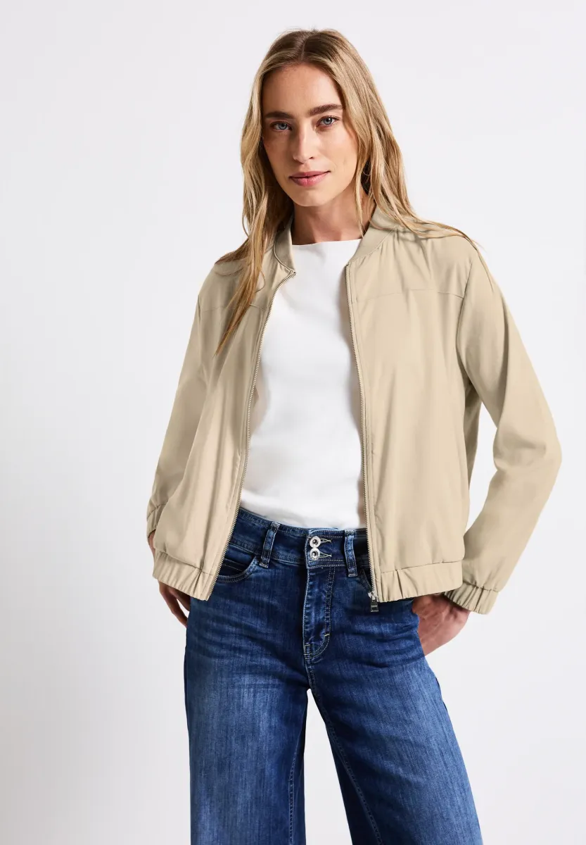 IN UNIFARBE - Bomberjacke - beige