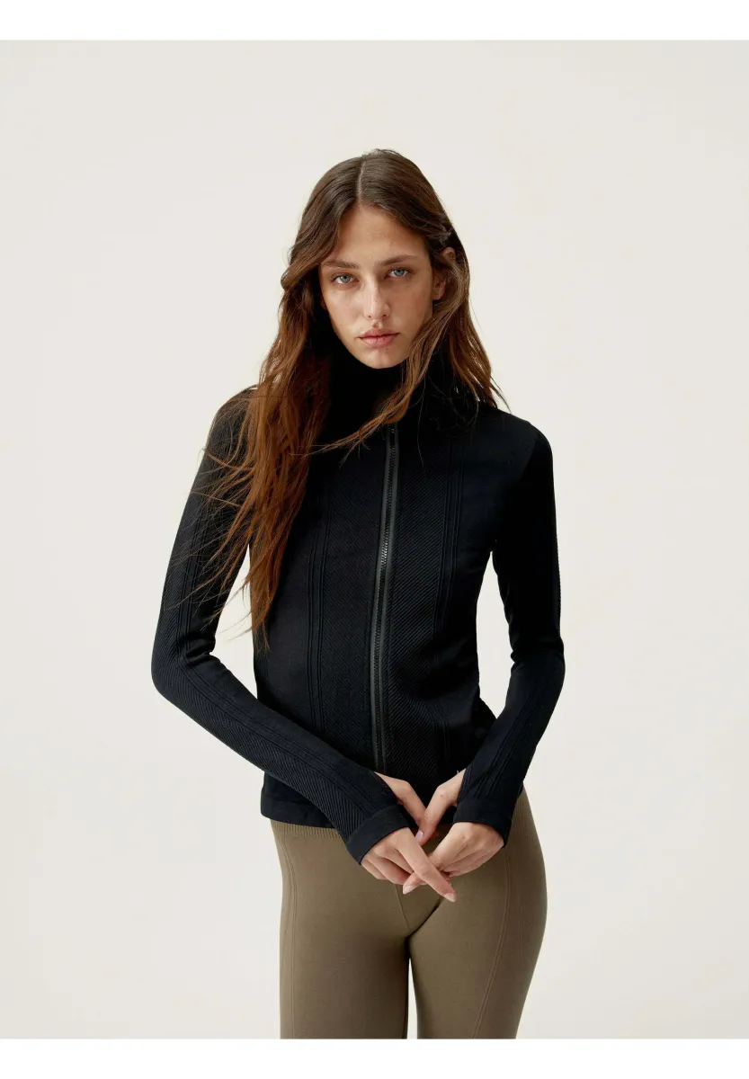 INDIA - Sweatjacke - black