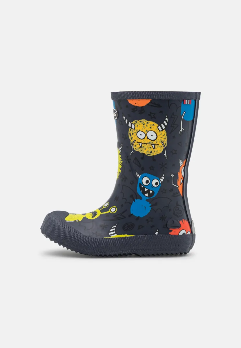 INDIE PRINT UNISEX - Gummistiefel - navy/multi-coloured