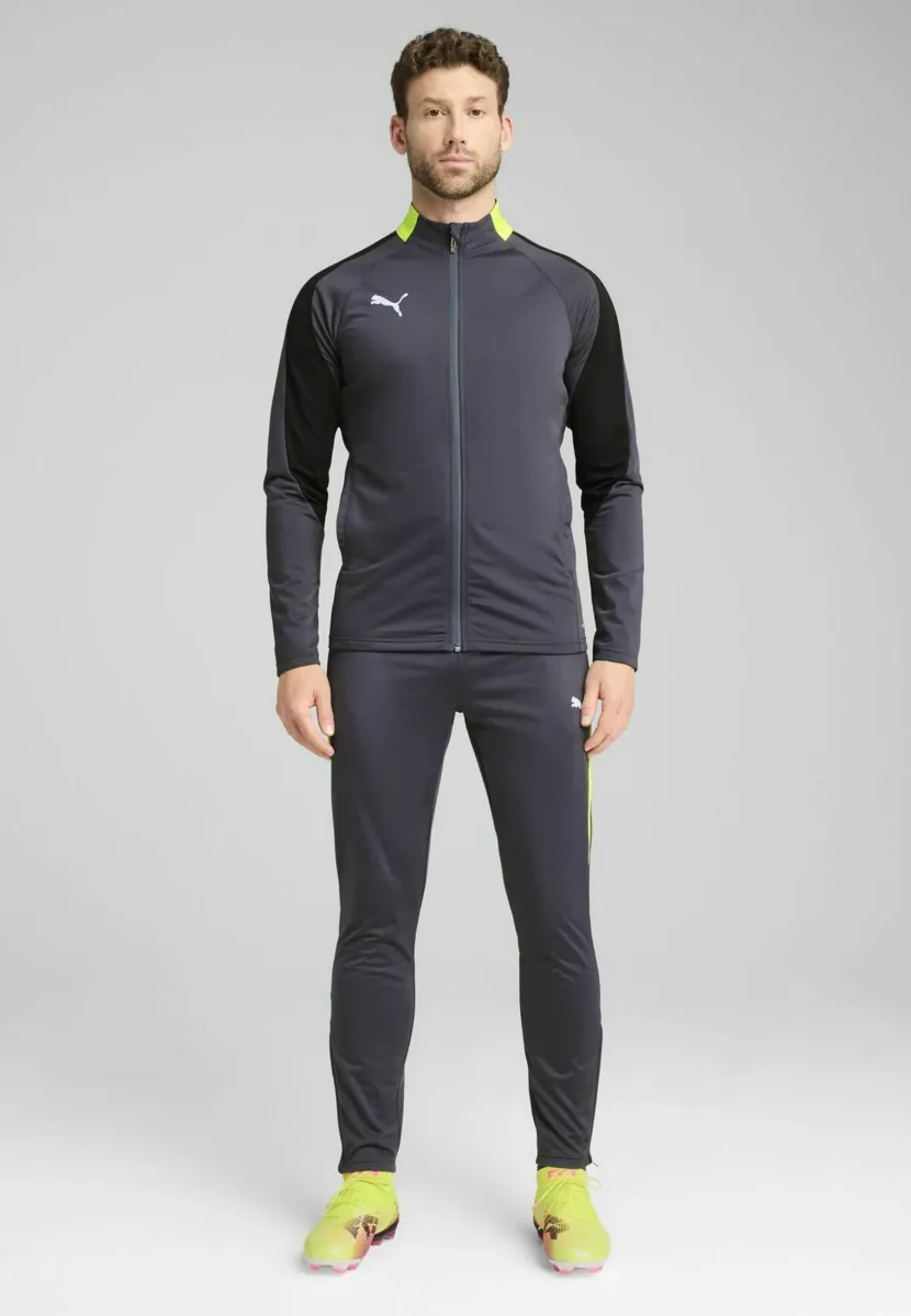 INDIVIDUALLIGA SET - Trainingsanzug - galactic gray yellow alert