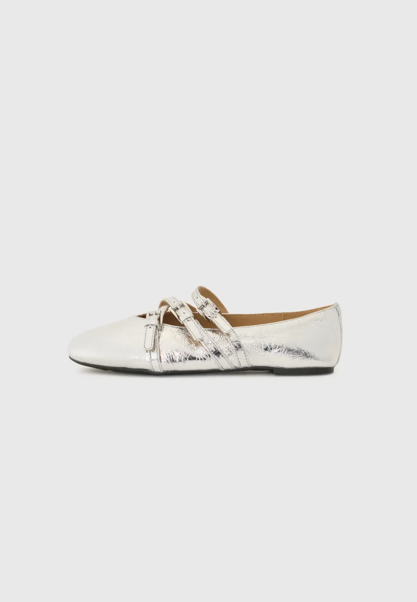 INDY FLEX - Klassischer Ballerina - silver-coloured