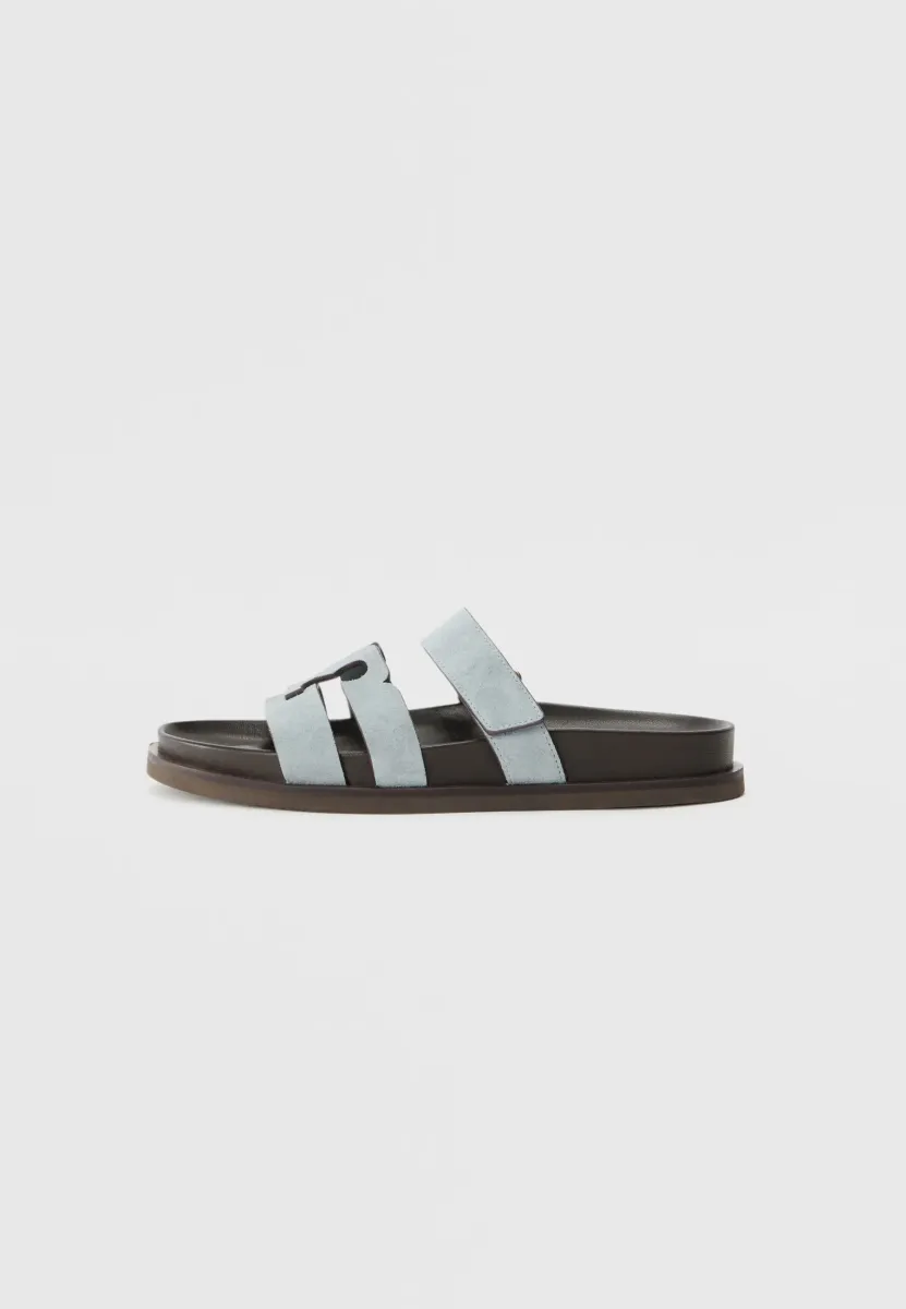 INES - Hausschuh - aria blue/cocoa