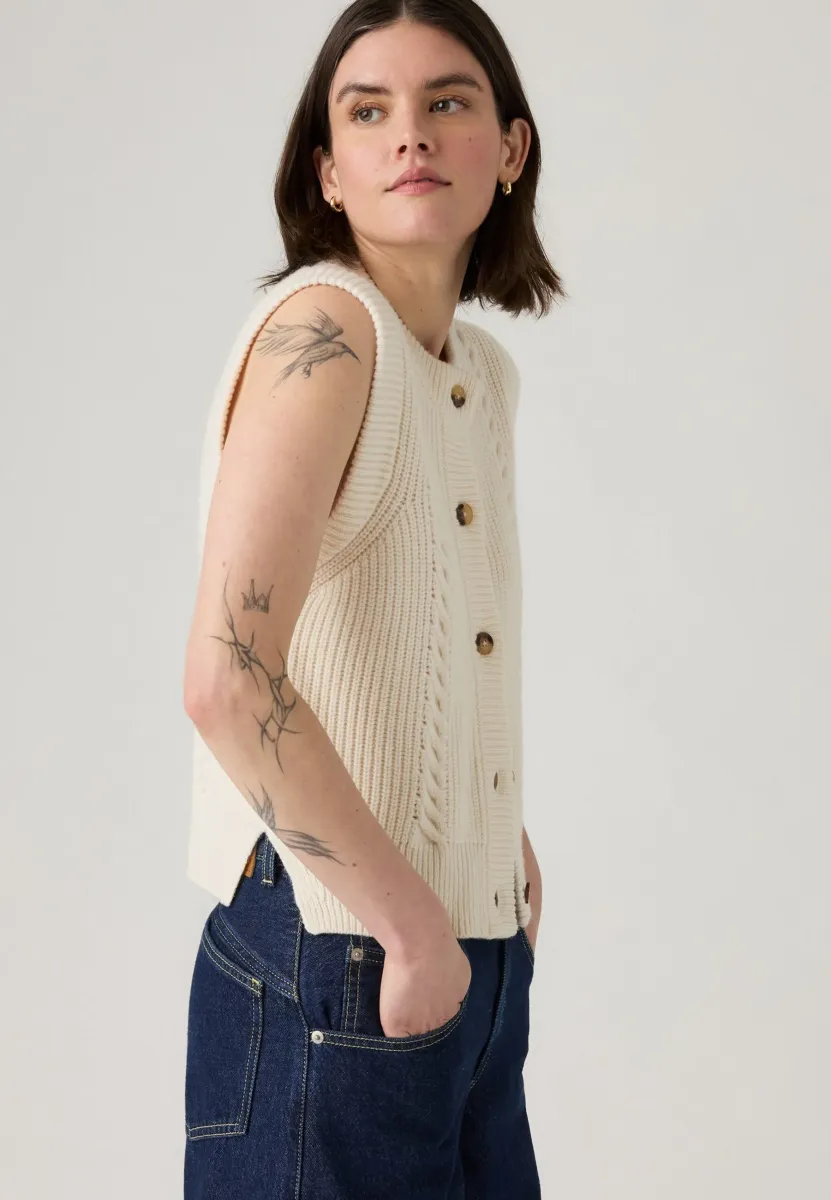 INES  - Strickjacke - whisper white