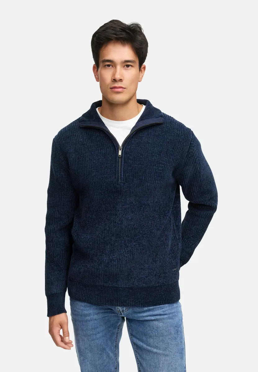 INHUNCH HALF ZIP - Strickpullover - sky captain