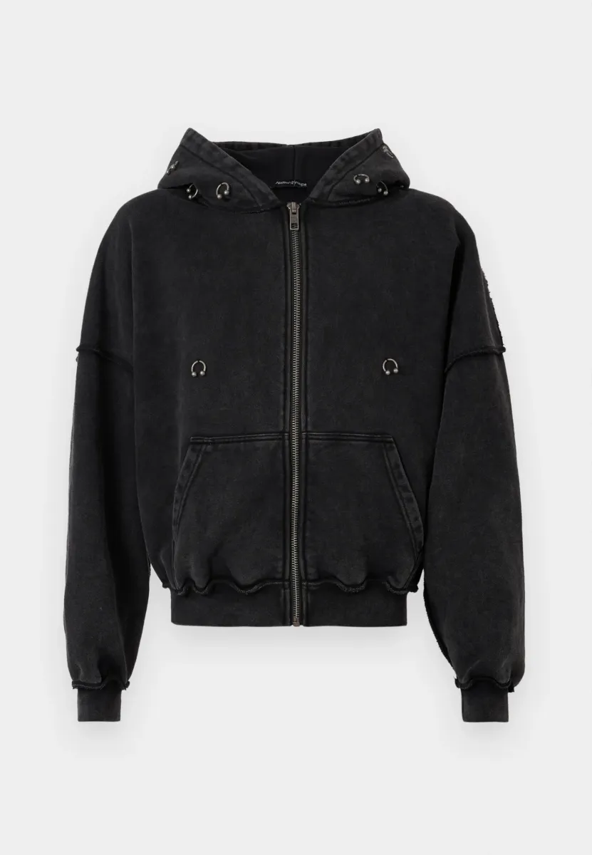 INJECT ZIP HOODIE UNISEX - Sweatjacke - black
