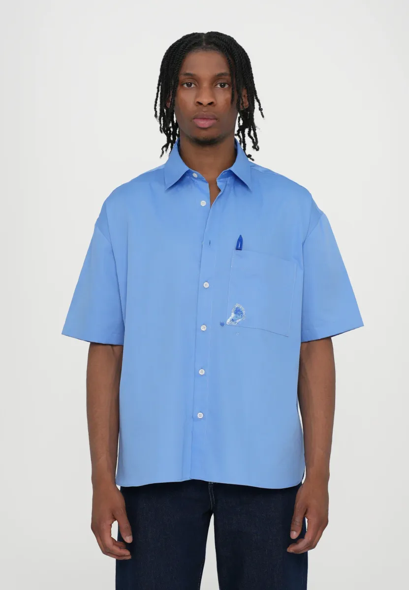INK STAINED SHIRT - Hemd - blue