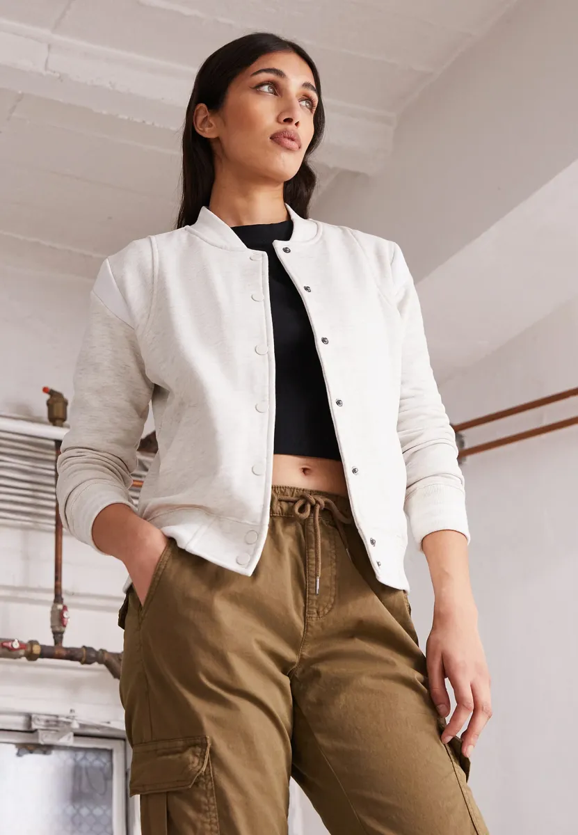INSET COLLEGE   - Sweatjacke - lightgrey/white