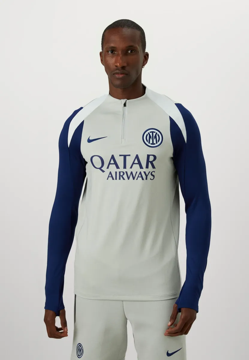 INTER MILAN STRIKE TOP - Langarmshirt - grey haze/blue void/ghost aqua