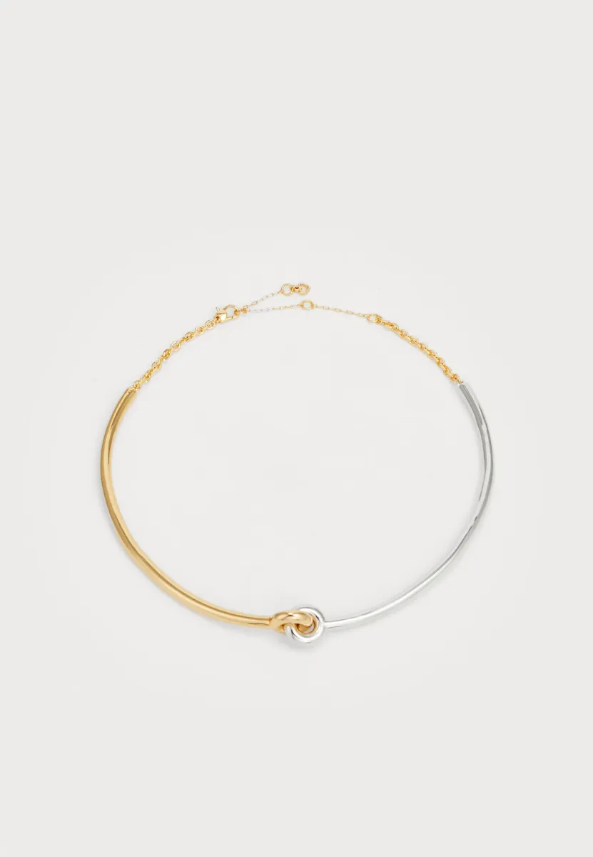 INTERLOCK CHOKER - Halskette - silver gold-coloured