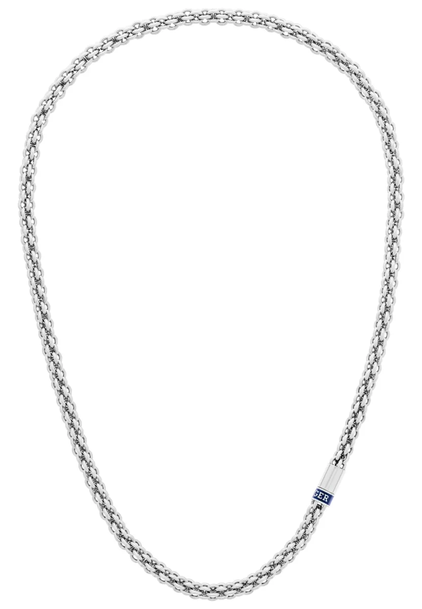 INTERTWINED CIRCLES  - Halskette - blau- und silberfarben