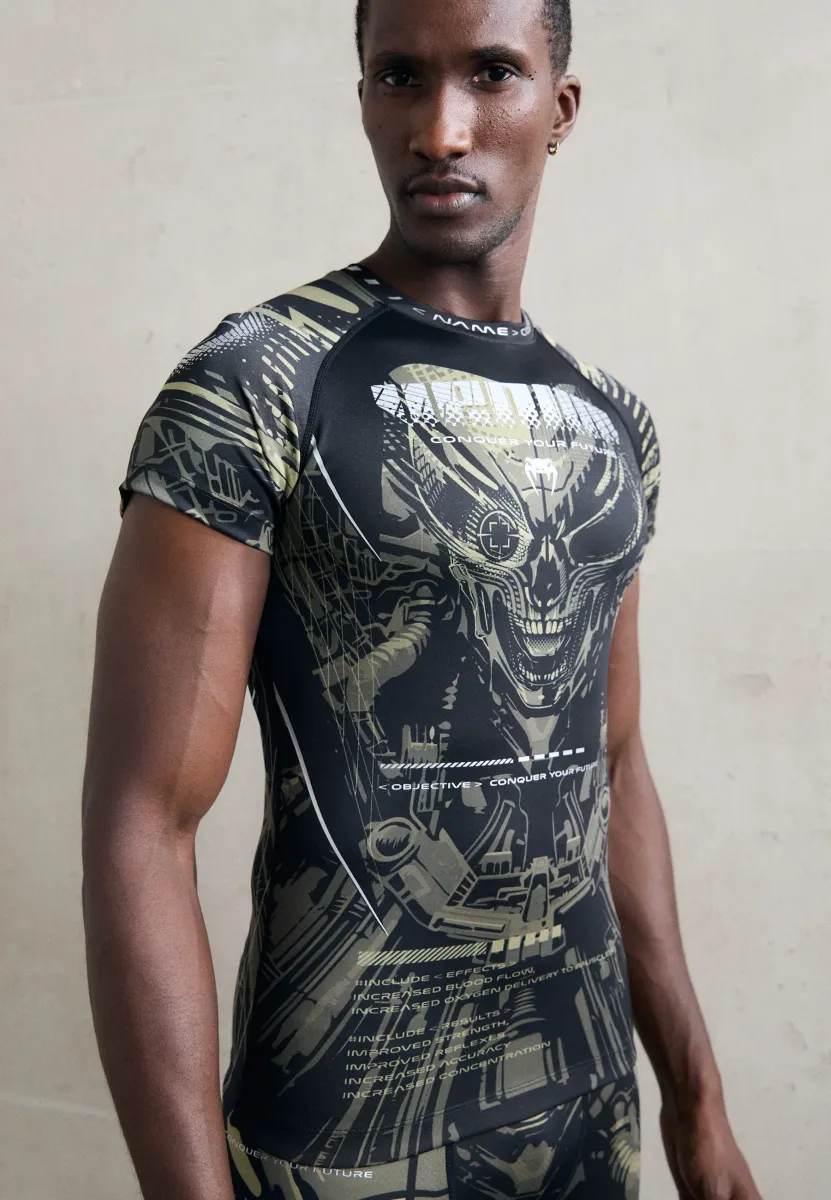 INVADER RASHGUARDS - Unterhemd/-shirt - black/sand
