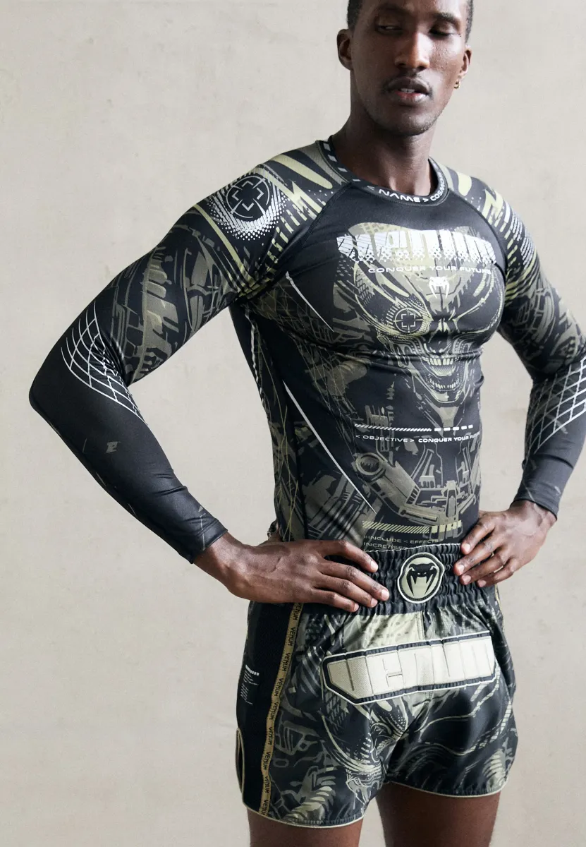 INVADER RASHGUARDS  - Unterhemd/-shirt - black/sand