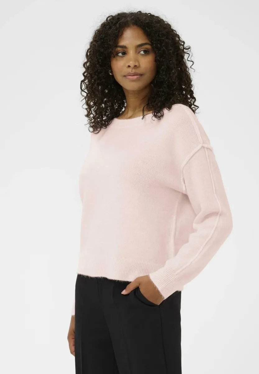 IRIS BOATNECK - Strickpullover - barely pink melange
