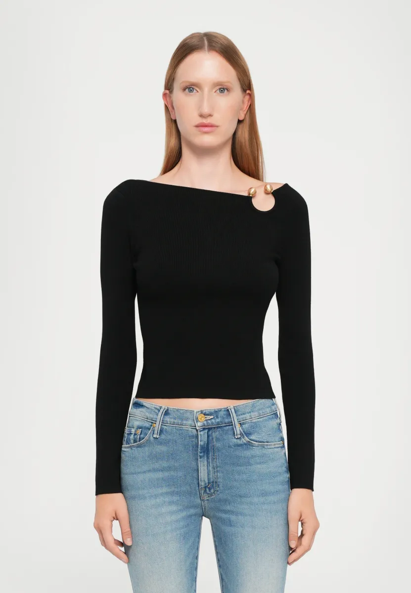 IRIS - Strickpullover - black