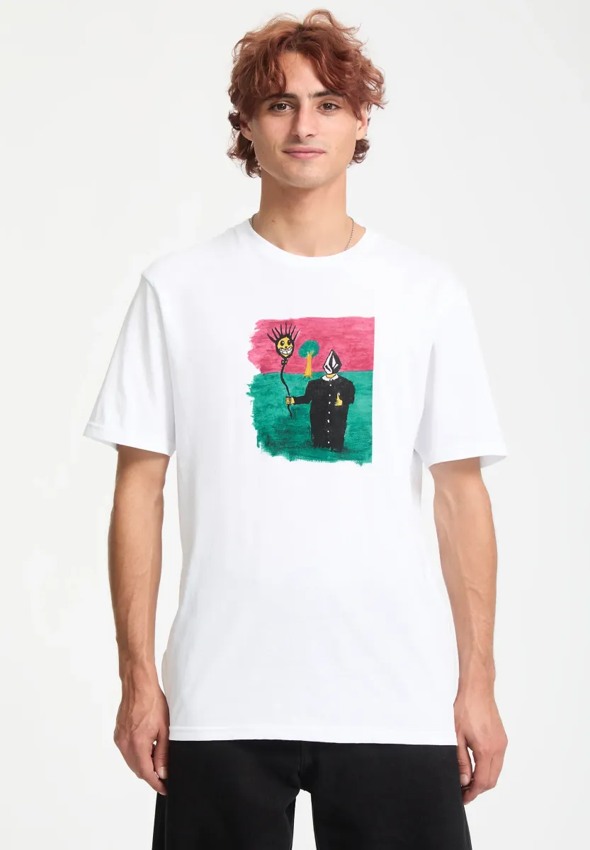 ISSAM - T-Shirt print - white