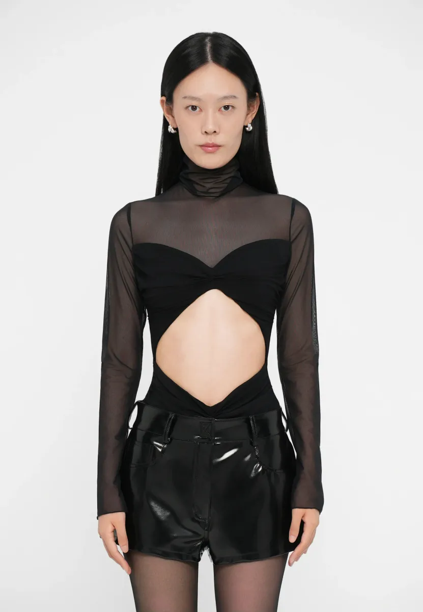 IVY BODYSUIT - Langarmshirt - black