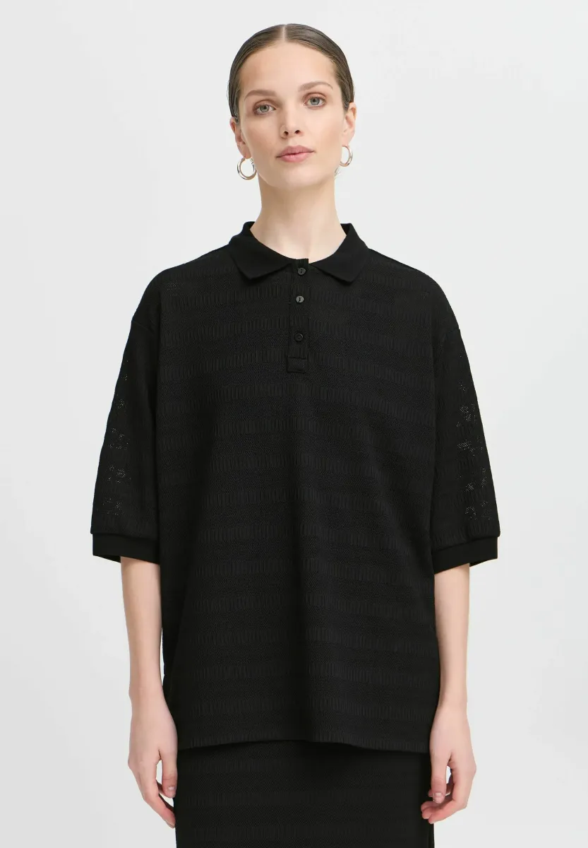 IXKNITTY - Poloshirt - black