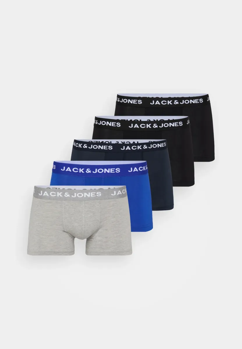 JACBASIC PLAIN TRUNKS 5 PACK - Boxer Briefs - black/navy/surf the web