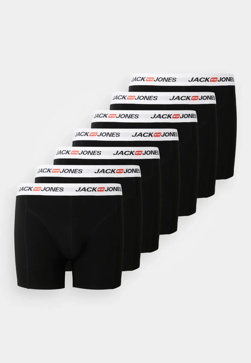 JACCORP OLD LOGO TRUNKS 7 PACK - Panties - black