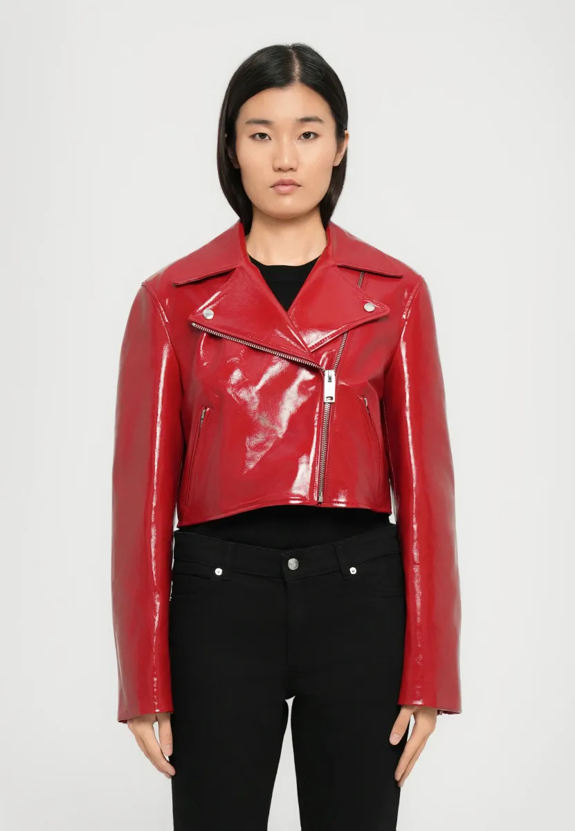 JACKET - Lederjacke - red