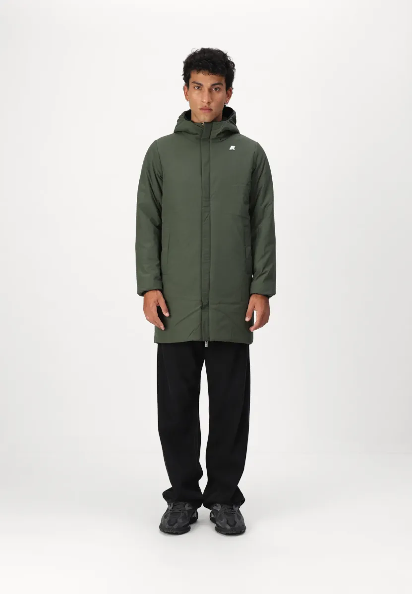 JACOB WARM DOUBLE UNISEX - Winterjacke - black pure/green blackish