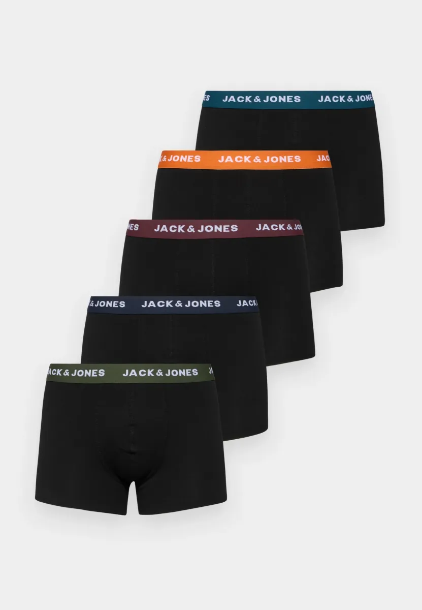 JACOLIVER TRUNKS 5 PACK - Boxershorts - black