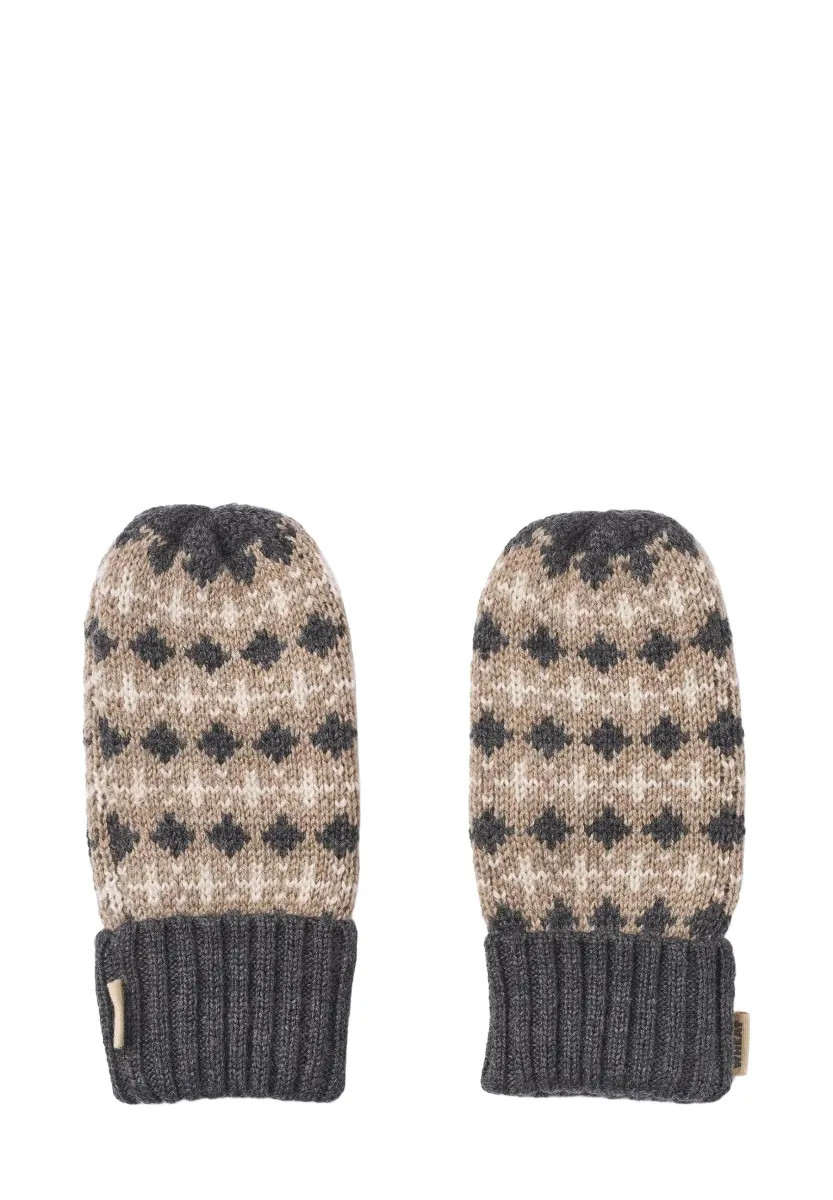 JACQUARD HAANSI - Fäustling - charcoal