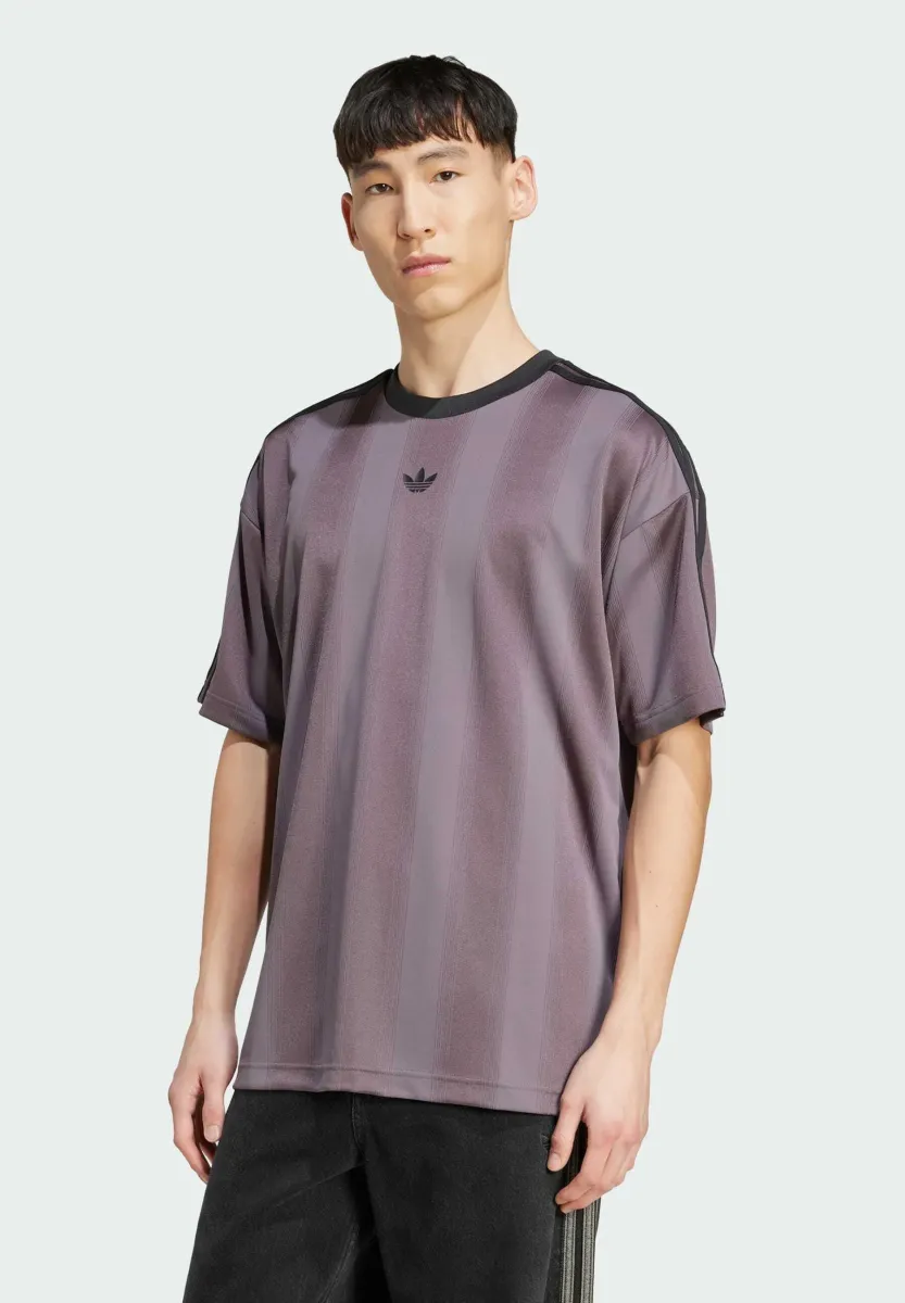 JACQUARD  - T-Shirt print - grey strata   black