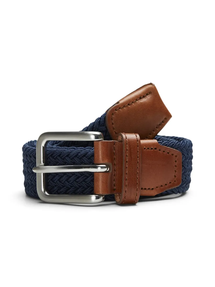 JACSPRING BELT - Flechtgürtel - navy