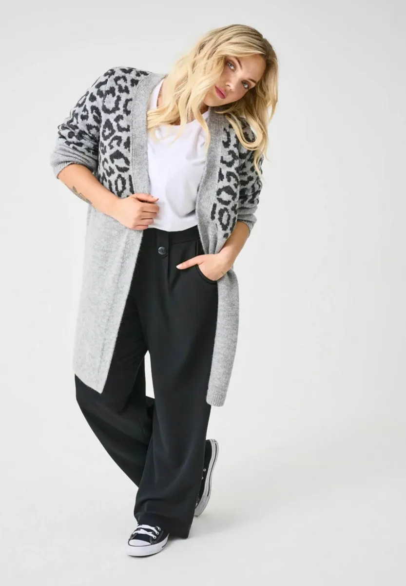 JADE ZEBRA - Strickjacke - light grey melange