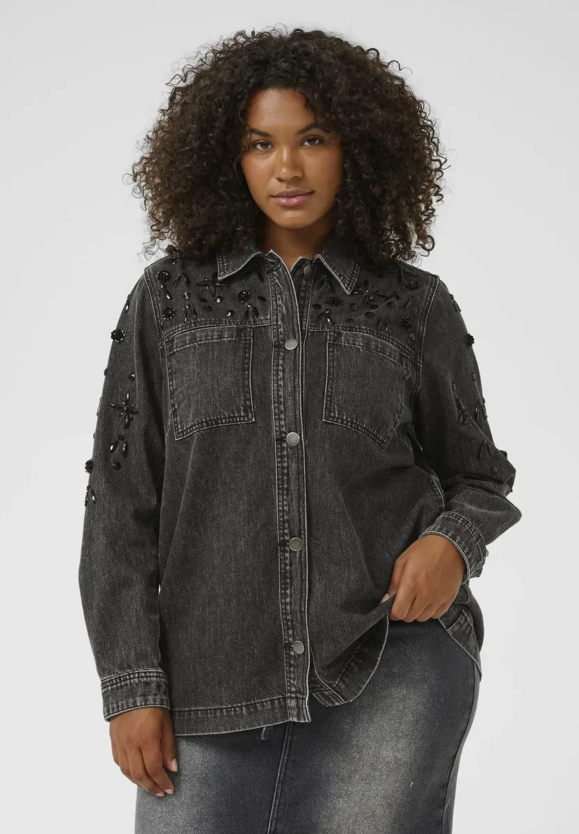 JAIDA  - Jeansjacke - dark grey washed denim