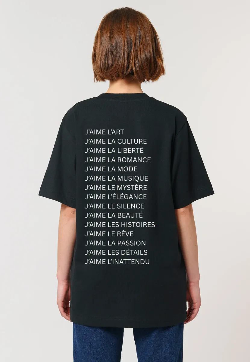 JAIME BACK PRINT HEAVYWEIGHT - T-Shirt print - black