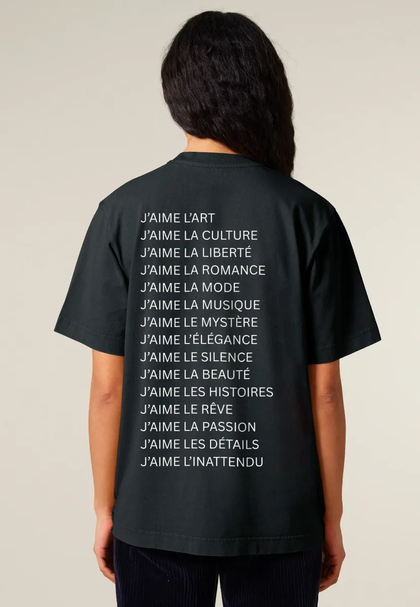 JAIME BACK PRINT HEAVYWEIGHT - T-Shirt print - washed black