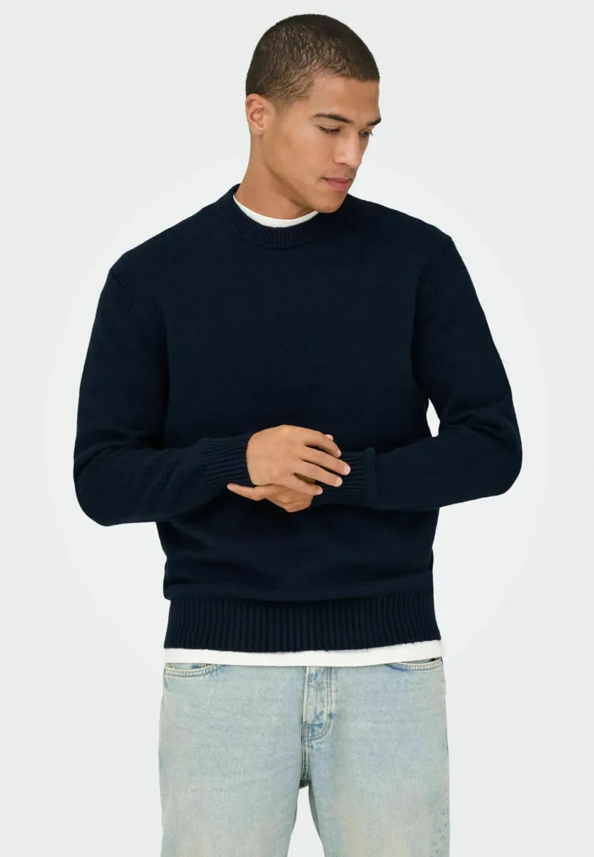 JAMES CREW - Strickpullover - dark sapphire