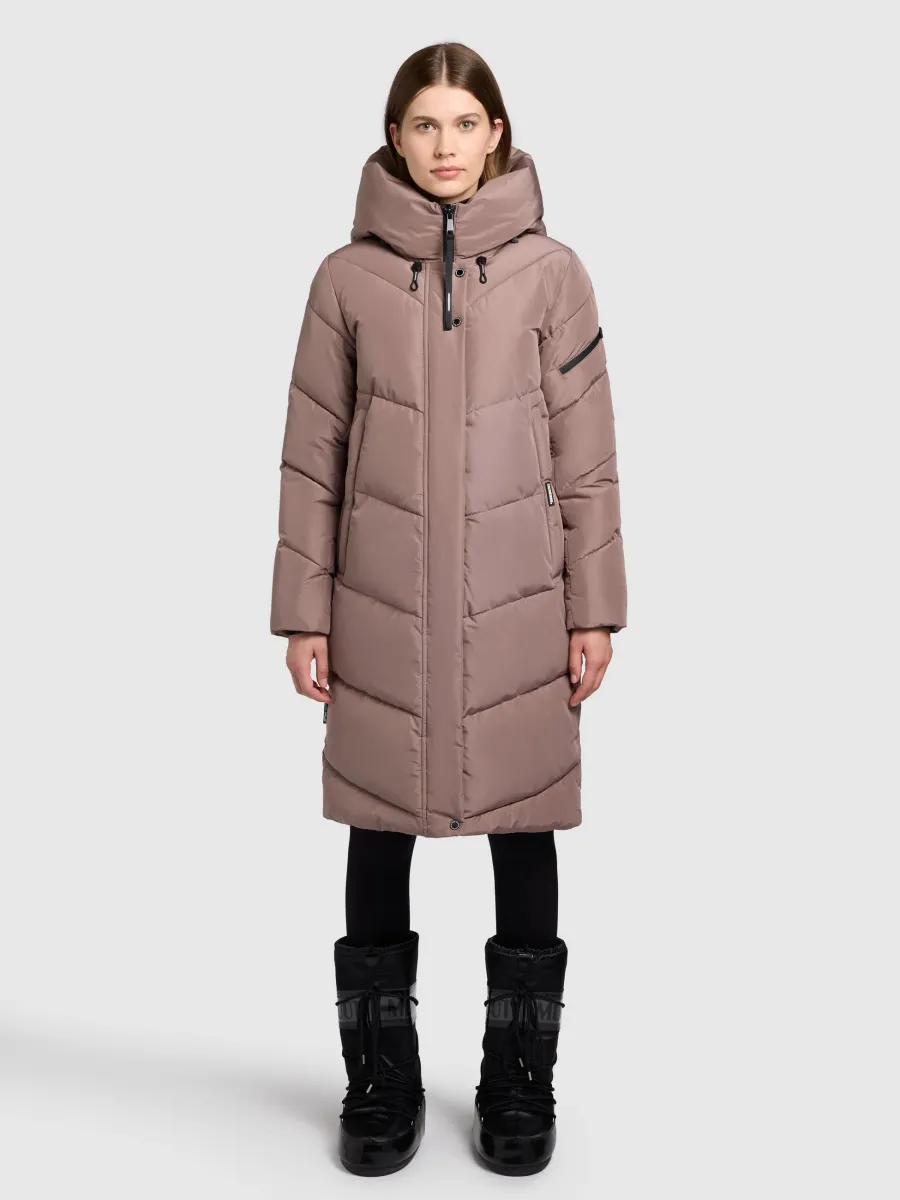 JANGE - Wintermantel - taupe