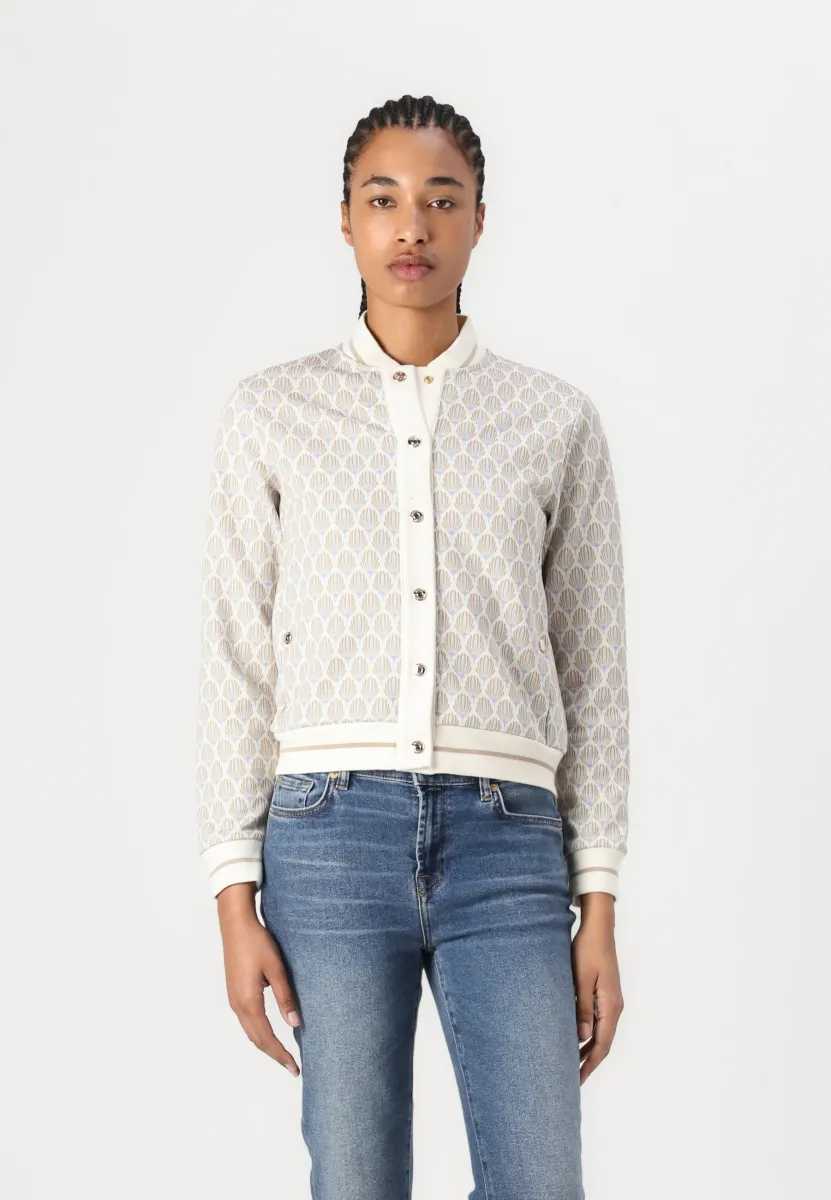 JARA - Sweatjacke - open white
