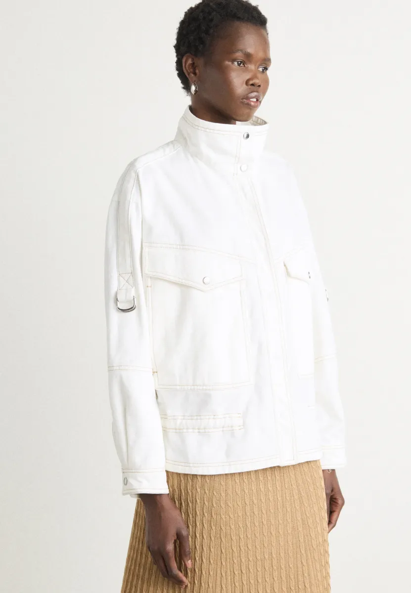 JARLINE - Jeansjacke - open white