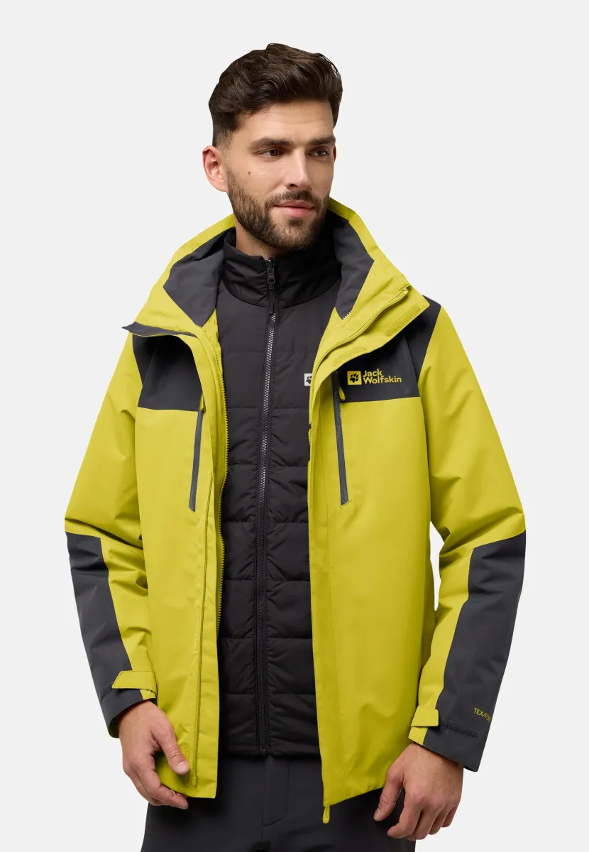 JASPER 3IN1 - Regenjacke / wasserabweisende Jacke - chartreuse