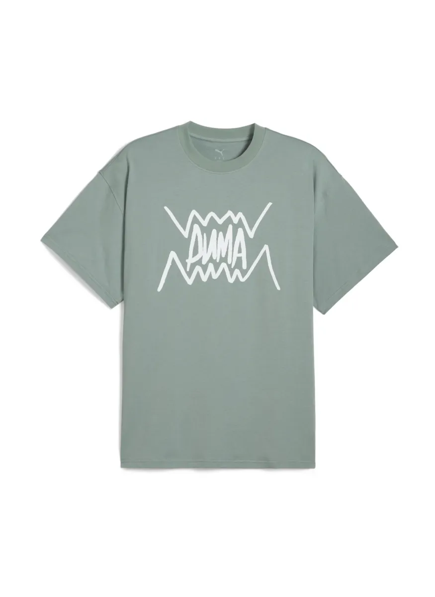 JAWS CORE BASKETBALL - T-Shirt print - green moon