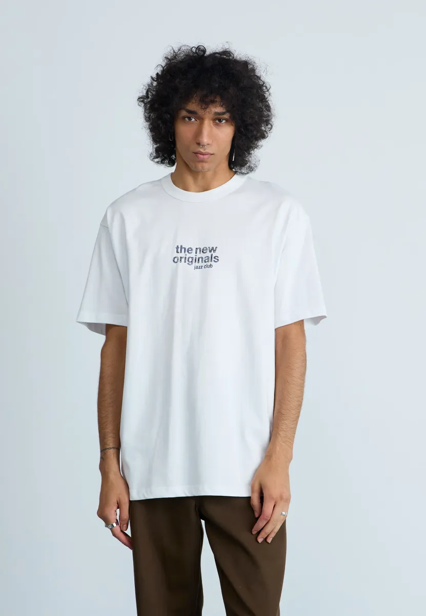 JAZZ CLUB TEE - T-Shirt print - white