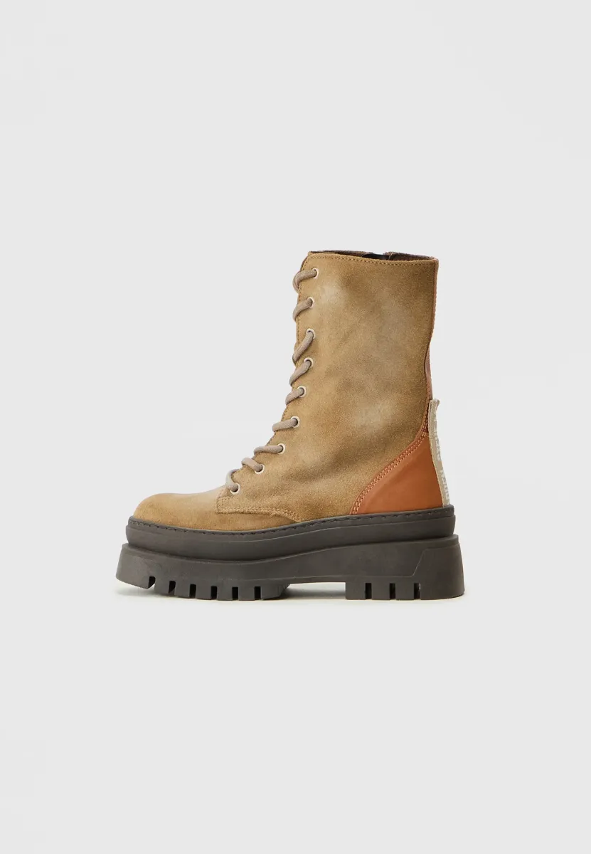 JCOAST - Schnürstiefelette - taupe