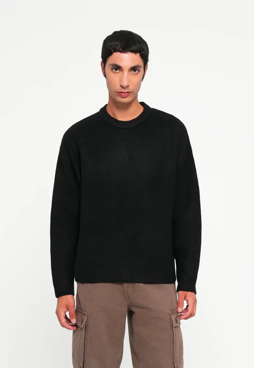 JCOBLANKS CREW NECK - Strickpullover - black