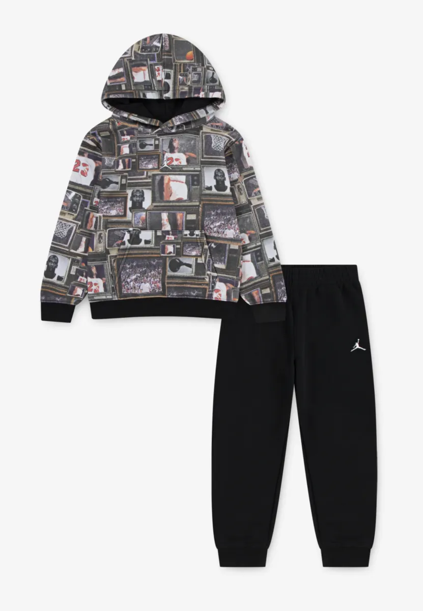 JDB MJ BROOKLYN AOP FLC SET - Trainingsanzug - black