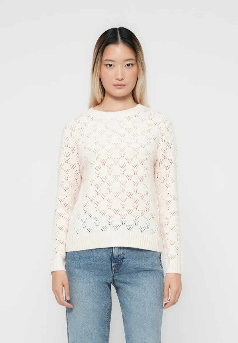 JDYAMANDA LIFE O-NECK PULLOVER - Strickpullover - whitecap gray