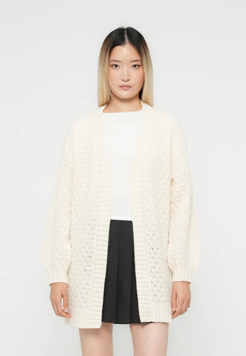 JDYCELESTE OPEN CARDIGAN - Strickjacke - sandshell