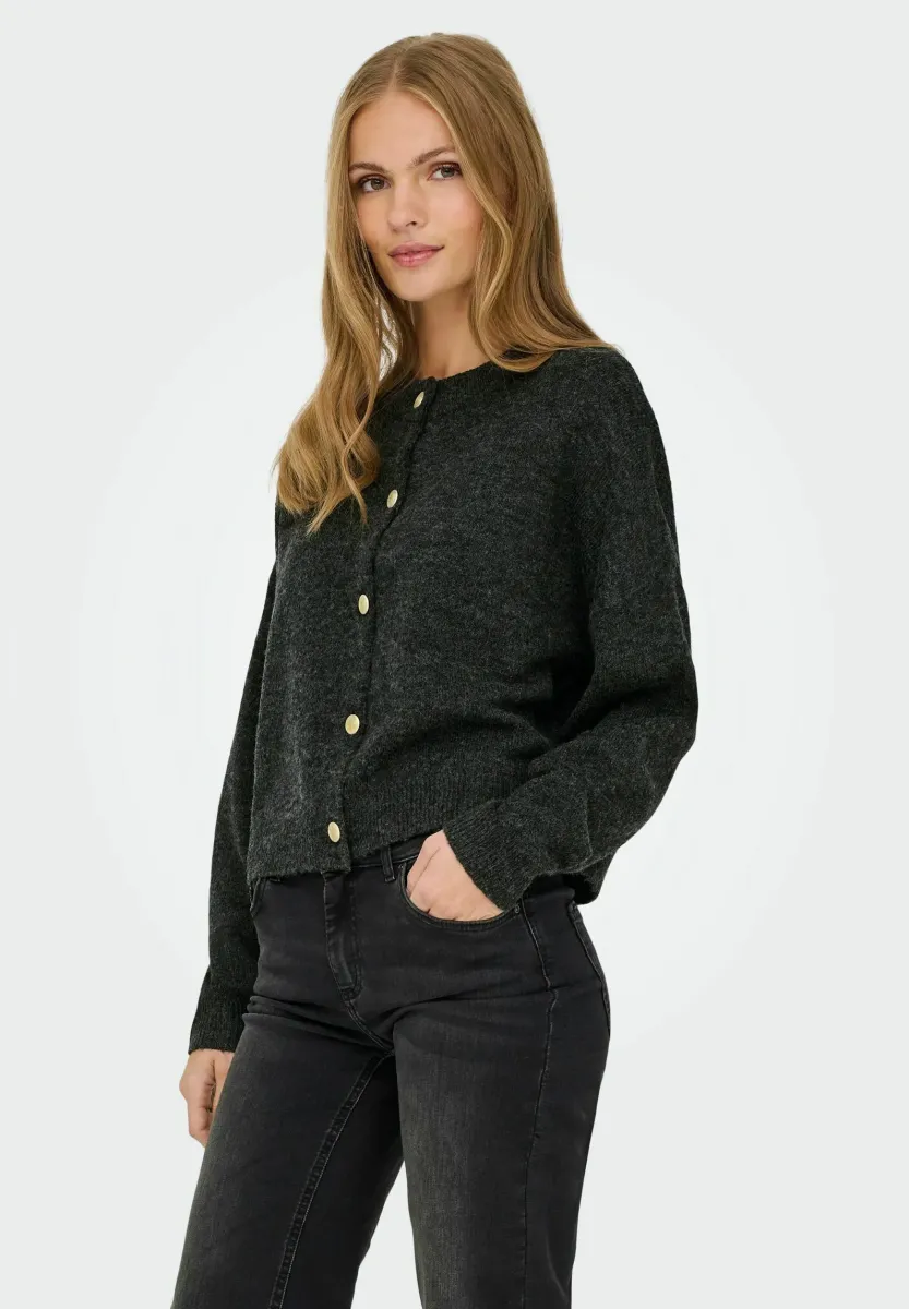 JDYDEBBIE  - Strickjacke - dark grey melange