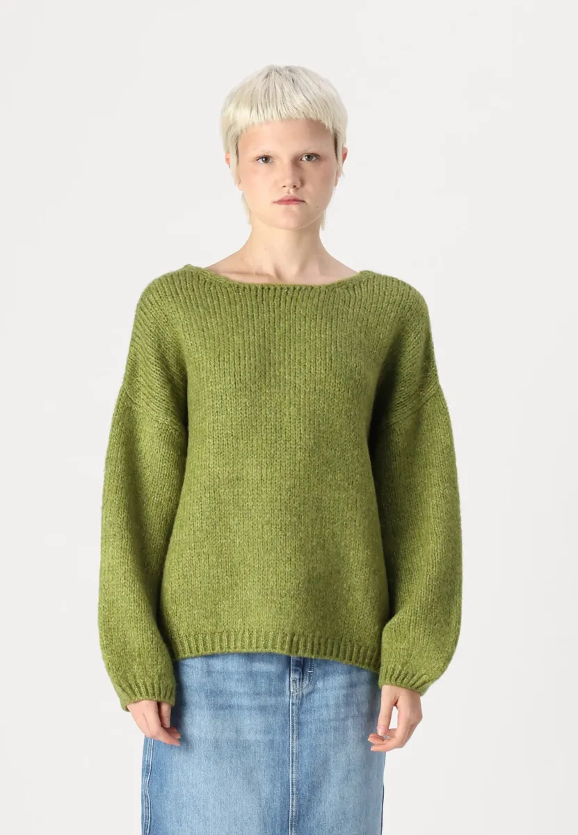 JDYDINEA REVERSIBLE - Strickpullover - fern