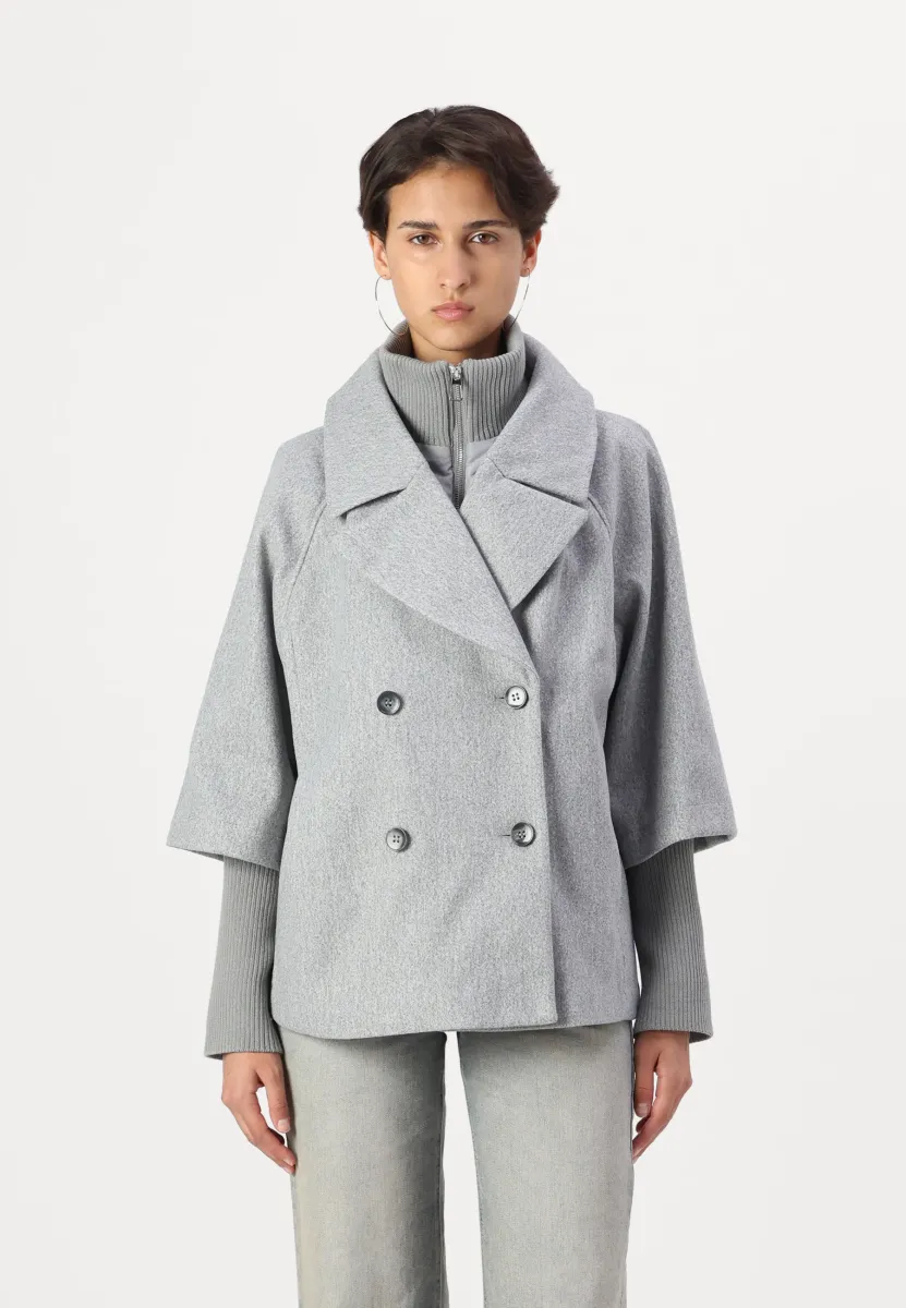 JDYHANNAH SHORT JACKET  - Übergangsjacke - medium grey melange