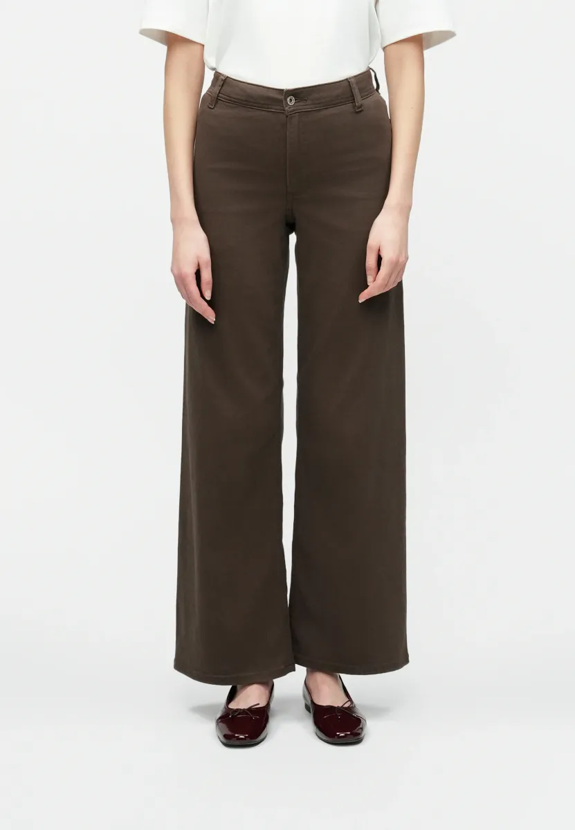 JDYIRIS WIDE PANT - Stoffhose - coffee bean